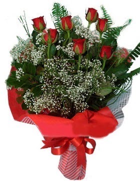 7 kırmızı gül buketi  Burdur çiçek servisi , çiçekçi adresleri 